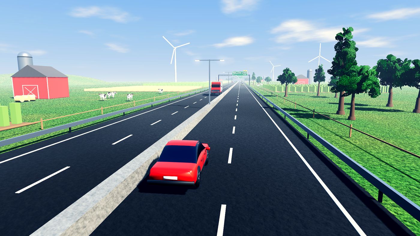 Driving on the highway